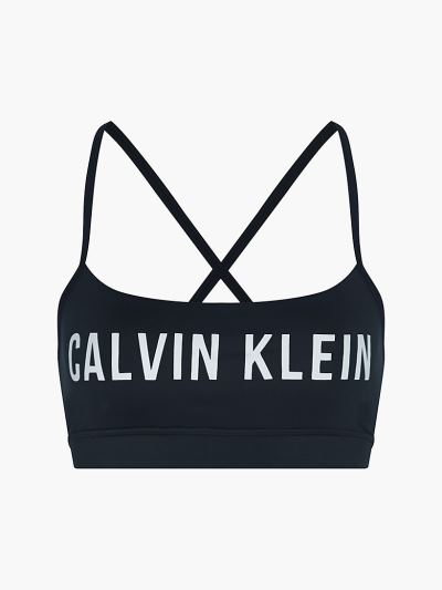Calvin Klein Ruhák HU622168 | Calvin Klein Low Impact Női Sportmelltartó Fekete